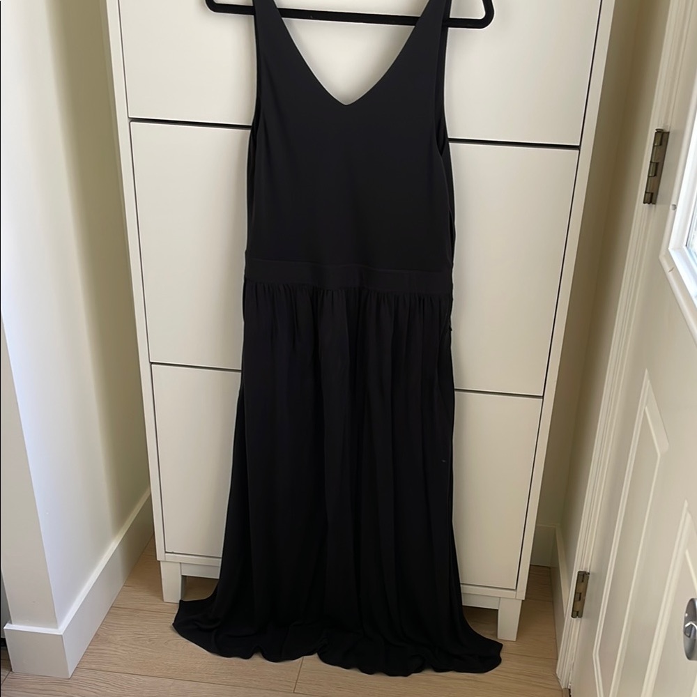 Rag & Bone Black Sleeveless V-Neck Maxi Dress